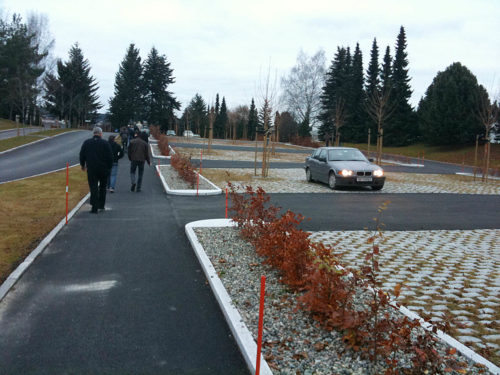 Oslo, Alfaset krematorium, parkering