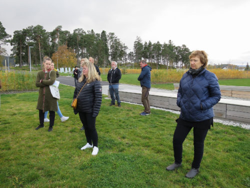 Fra kurs i admiistrasjon av gravplasser i oktober 2020 i Stjørdal. Her på befaring til nye Charlottenlund i Trondheim.
